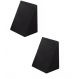 Kit 2 Travesseiros Encosto Triangular Preto Ortopédico Pós Cirúrgico Com Capa Ideal para Leitura, Amamentação, Descanso Tr