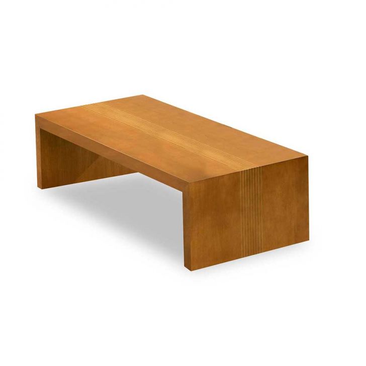 Mesa de Centro Retangular Gold 140 Imbuia 36x140x60cm