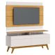 Rack com Painel Classic +2G 1.4 Nature com Off White - Imcal Móveis