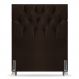Cabeceira Cama Box Solteiro Madrid 90cm Corano Marrom - Desk Design
