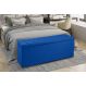 Recamier Baú 1,40m Madrid Suede Azul Marinho Dal Poz Estofados