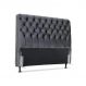 Cabeceira de Cama Box Casal 138cm Pádua Veludo Cinza