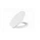 Assento Almofadado Convencional Astra Oval Branco