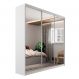 Image of Guarda-Roupa Casal com 3 Espelhos Geneve 3 Portas 4 Gavetas Branco MO895CL54SZHMOB
