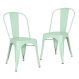 Kit 2 cadeiras Iron Tolix Verde claro