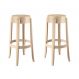 Conjunto com 2 Banquetas Shine Plus Capuccino