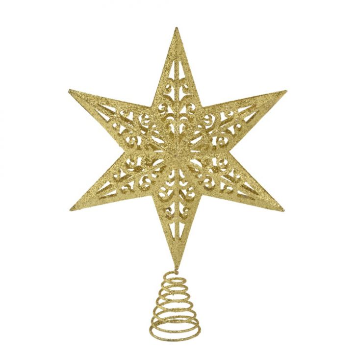 Estrela Ponteira para Árvore Espressione Dourada
