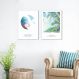 Quadro Frase Diver Mar e Praia 88x60 2-60x43 Filete Branco