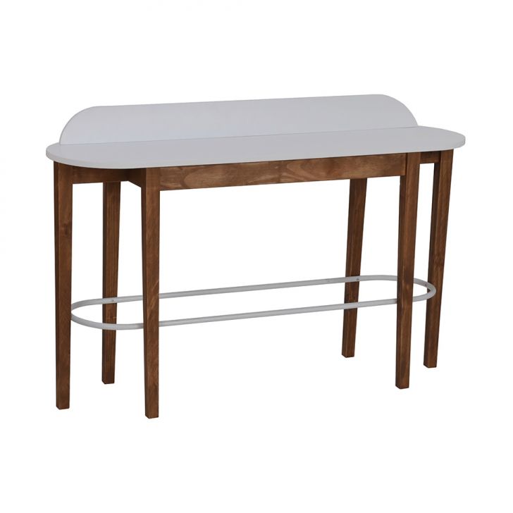 Banqueta 2 Lugares Doppia Branca e Amêndoa