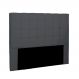 Cabeceira Verona Para Cama Box King 195 cm Suede Cinza - D'Rossi