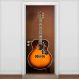 Adesivo para Porta Musica Violão Gibson-93X210Cm