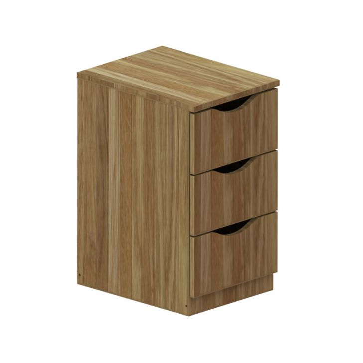 Gaveteiro Workspace 3 Gavetas Mel