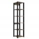Estante Livreiro 183cm 05 Prateleiras Preto Montana PRODDY