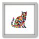 Quadro Decorativo - Gato - 263qdsb