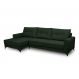 Image of Sofá 5 Lugares Heros com Chaise Esquerdo Veludo Verde FE691UP54EAJMOB