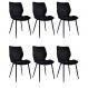 Conjunto com 6 Cadeiras Palmer Preto
