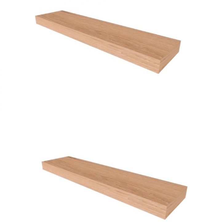 Conjunto com 2 Prateleiras Corp Carvalho Mel 40 cm