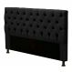 Cabeceira Cama Box Casal Cristal 140cm Corino Preto - Desk Design