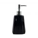 Saboneteira Liquida Modelagem De Cerâmica Lavabo Preto Luxo