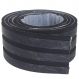 Eva Rodape Ripado Laminado Acabamento Marmo Preto - 10m