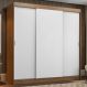 Guarda-Roupa Casal Madesa Reno 3 Portas de Correr - Rustic/Branco