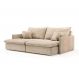 Image of Sofá Retrátil Sem Caixa 3 Lugares Solomons Velosuede Bege 230 cm MO173UP54ZSZMOB