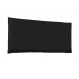 Painel para Cama Box Solteiro Veneza Poliuretano Preto