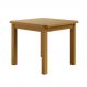 Mesa Quadrada Mel De Madeira Maciça Pinus 88x88 Para Cozinha Sala De Jantar Sfa