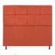 Cabeceira Estofada Damares 140 cm Casal Com Botonê Suede Terracota - Amarena Móveis