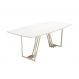 Image of Mesa de Jantar Retangular com Tampo de Vidro Off White Albany Champanhe 219 cm MO895TA54EWBMOB
