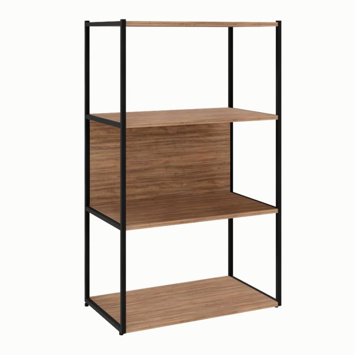 Estante Shelf Ameixa e Preta 105 cm
