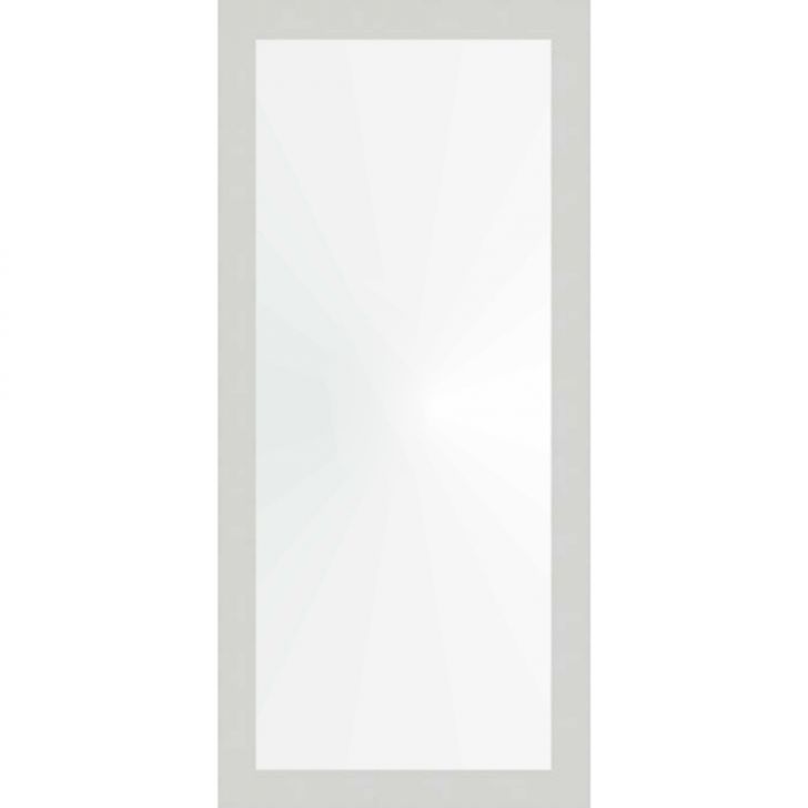 Espelho 38x83 Moldura 4cm Reta Branca