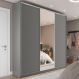 Image of Guarda-Roupa Casal com 1 Espelho Zemartt 100% MDF 3 Portas 3 Gavetas Cinza MO895CL54UVDMOB