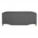 Calçadeira Recamier Baú Casal King 195cm Greta Suede Cinza - DS Estofados