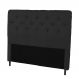 Cabeceira Casal King 190cm Para Cama Box Ravena Napa Preto - DS Estofados