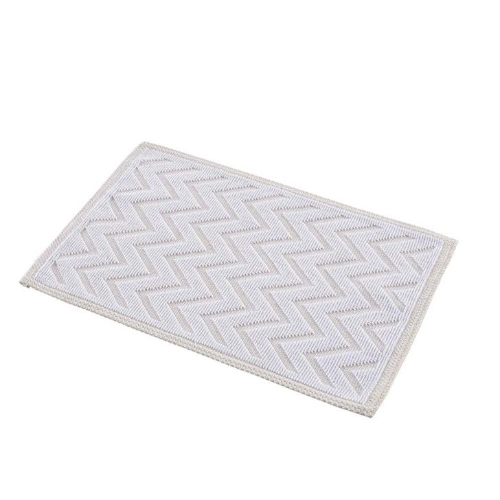 Tapete de Banheiro Natur 08 branco 0,40X0,60M - Edantex