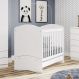 Berço Mini-cama 2 em 1 - Bala de Menta Branco