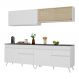 Armário de Cozinha Compacta 240cm Veneza Multimóveis V3696 Branco