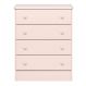 Cômoda Infantil com 4 Gavetas Doce Sonho Rosa - Qmovi