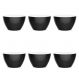 Conjunto com 6 Bancos | Banquetas Oxy Preto