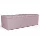 Calçadeira Recamier Baú Para Cama Queen Dália 160x50 Cm W01 Suede Rosê - Lyam Decor