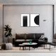 Quadro Black Minimalist 142x100 2-100x70 Filete Preto