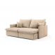 Sofá Retrátil Sem Caixa 2 lugares Solomons Velosuede Bege 160 cm