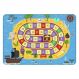 Tapete de Atividades Infantil Tabuleiro Pirata Único 90x125