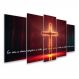 Kit Quadro Decorativo Religioso Para Sala de Estar 88x48cm A169 - Pallazio