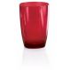 Copo De 300 Ml Transparente Água Vermelho Alta Qualidade