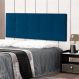 Cabeceira Painel Casal King 1,95m Roma Suede Azul Marinho Dal Poz Estofados