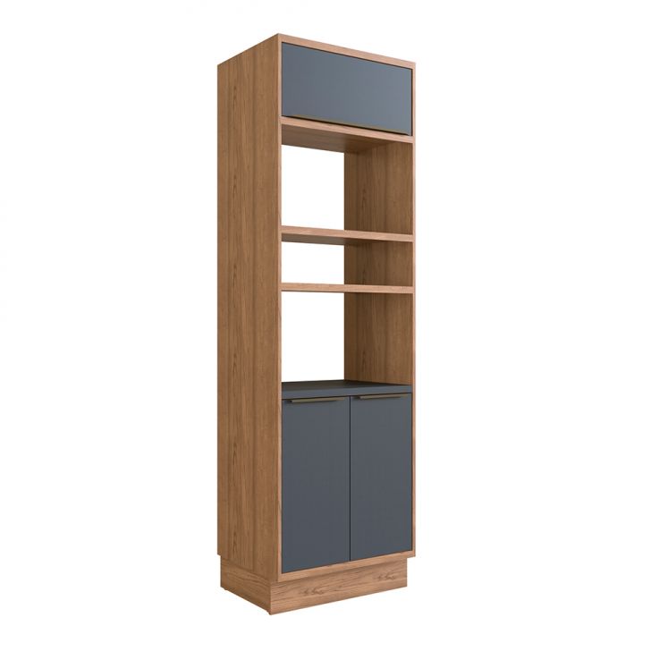 Paneleiro Ten 3 Portas Freijó e Grafito