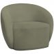 Poltrona Decorativa Para Sala de Estar Living Gliese K01 Bouclê Verde - Lyam Decor