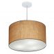 Pendente Cilíndrico Md-4257 Cúpula em Tecido 45x30cm Palha - Bivolt